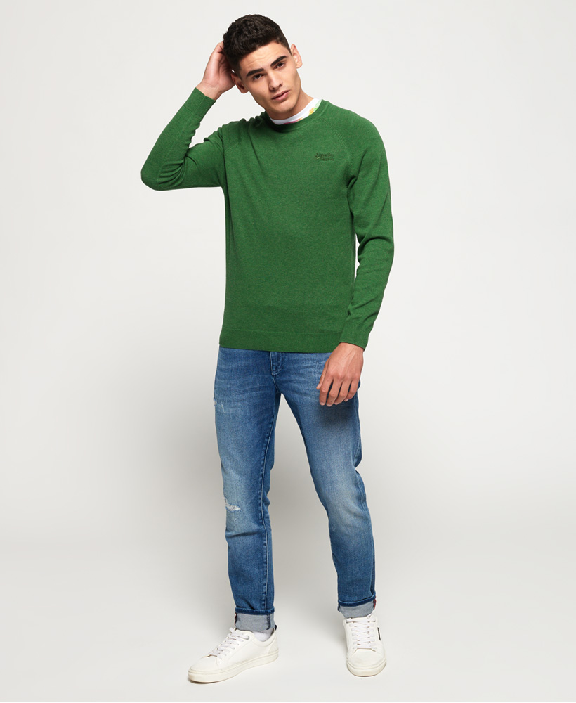 orange label cotton crew