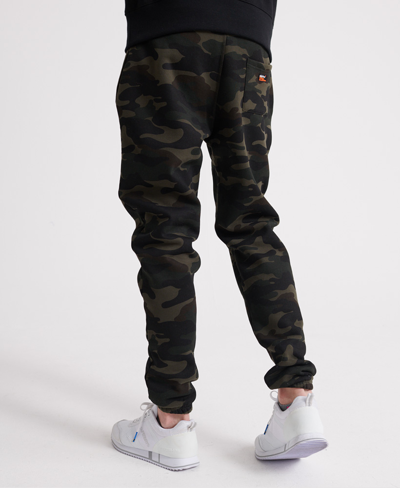 superdry vintage logo camo joggers