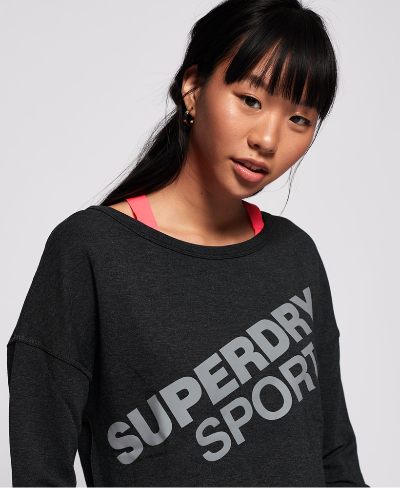 Superdry Womens Active Graphic Crew Neck Top | eBay