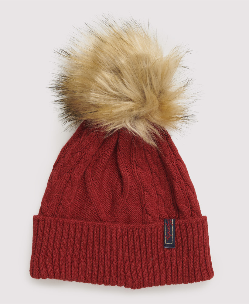 Superdry Lannah Cable Beanie - Furnace 