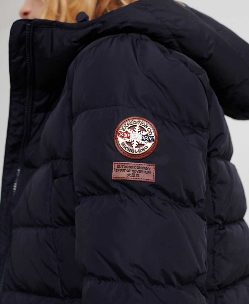 premium down luxury quilted jacket