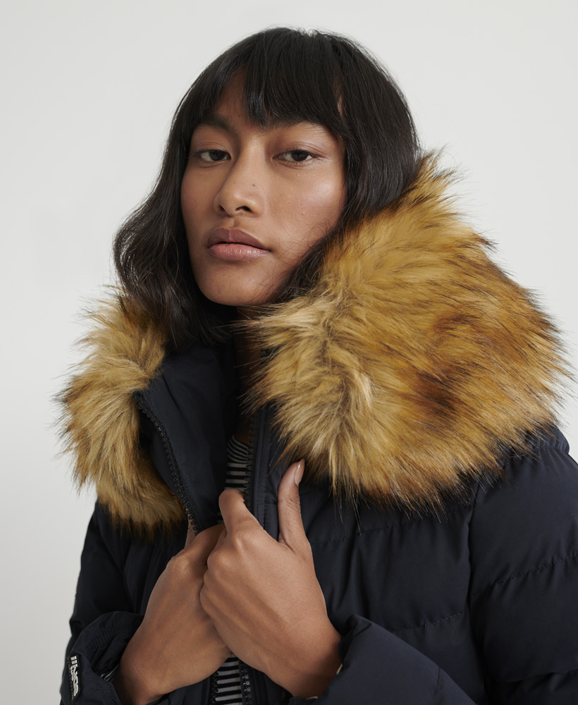 superdry new arctic long puffer coat