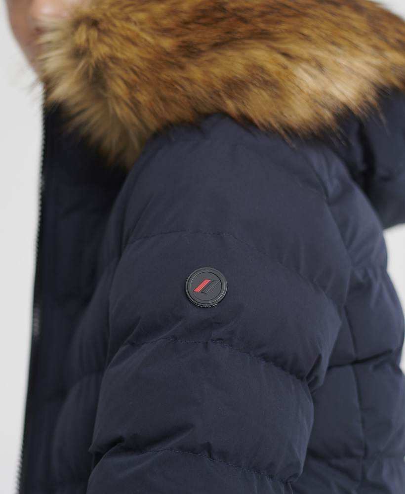 superdry arctic long puffer