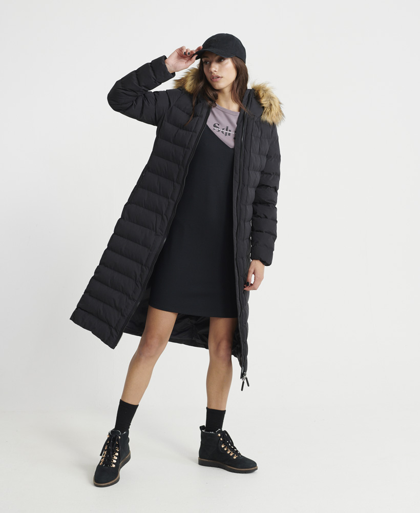 superdry new arctic long puffer coat