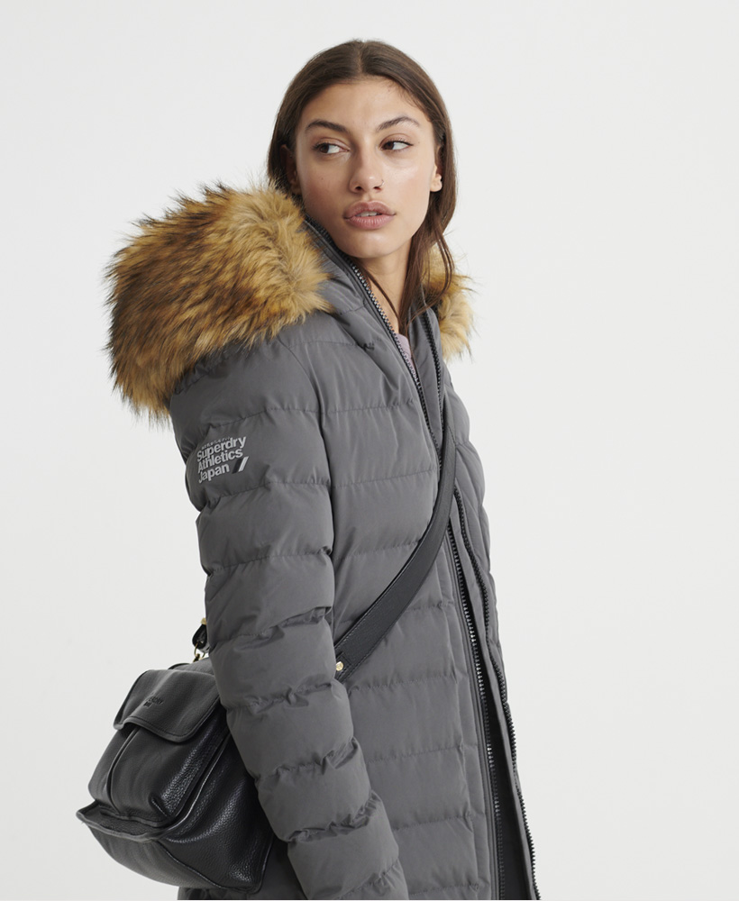 superdry arctic tall puffer coat