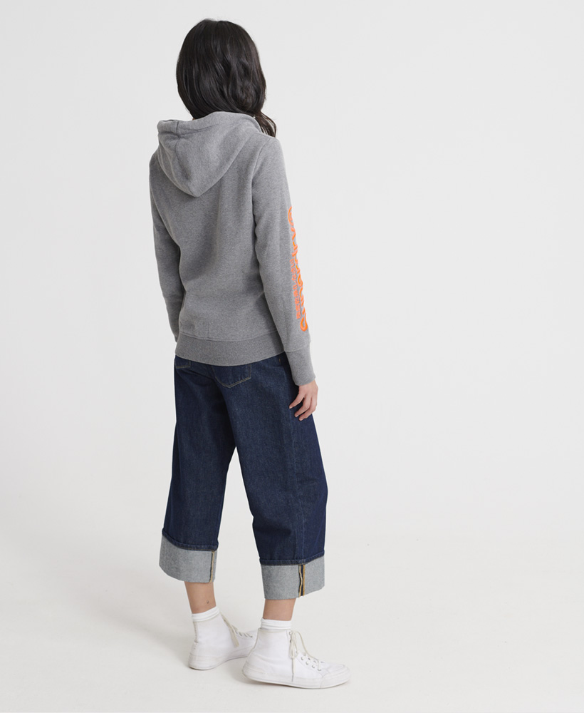 superdry zip moletom com capuzs womens