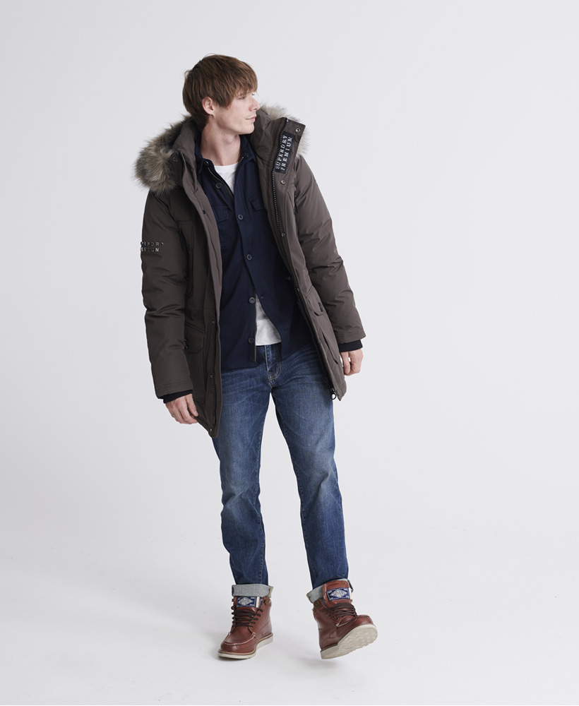 superdry premium ultimate down parka coat