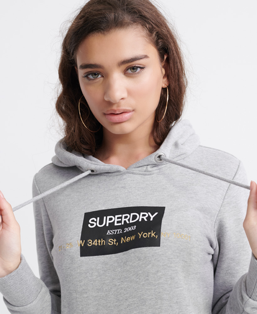 Superdry Womens 34Th St Embroidered Loopback Hoodie | eBay