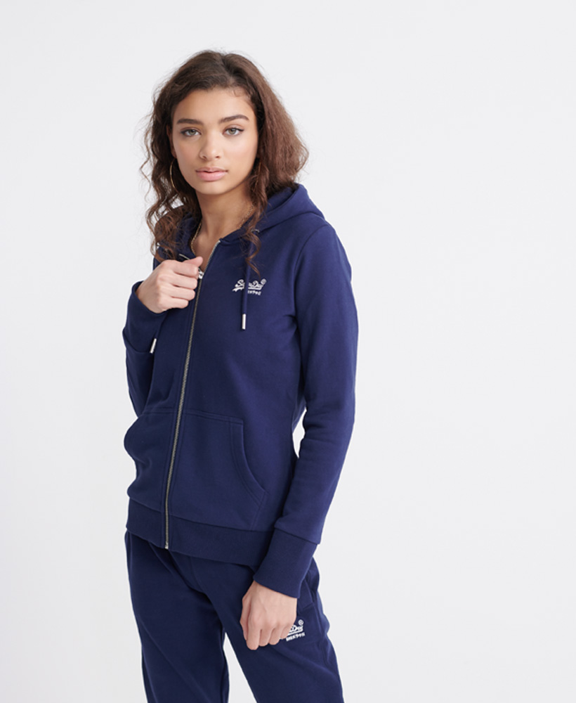 orange label elite loopback zip hoodie