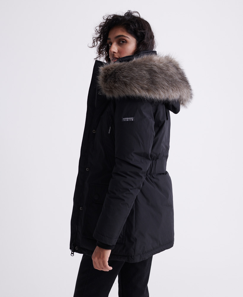 Superdry Womens Premium Down Classics Alps Parka Coat | eBay