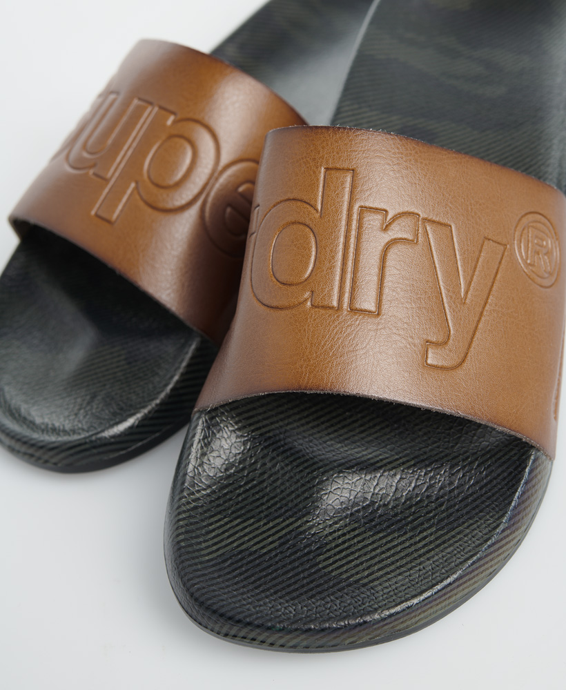 superdry premium crewe sliders with velcro fastening