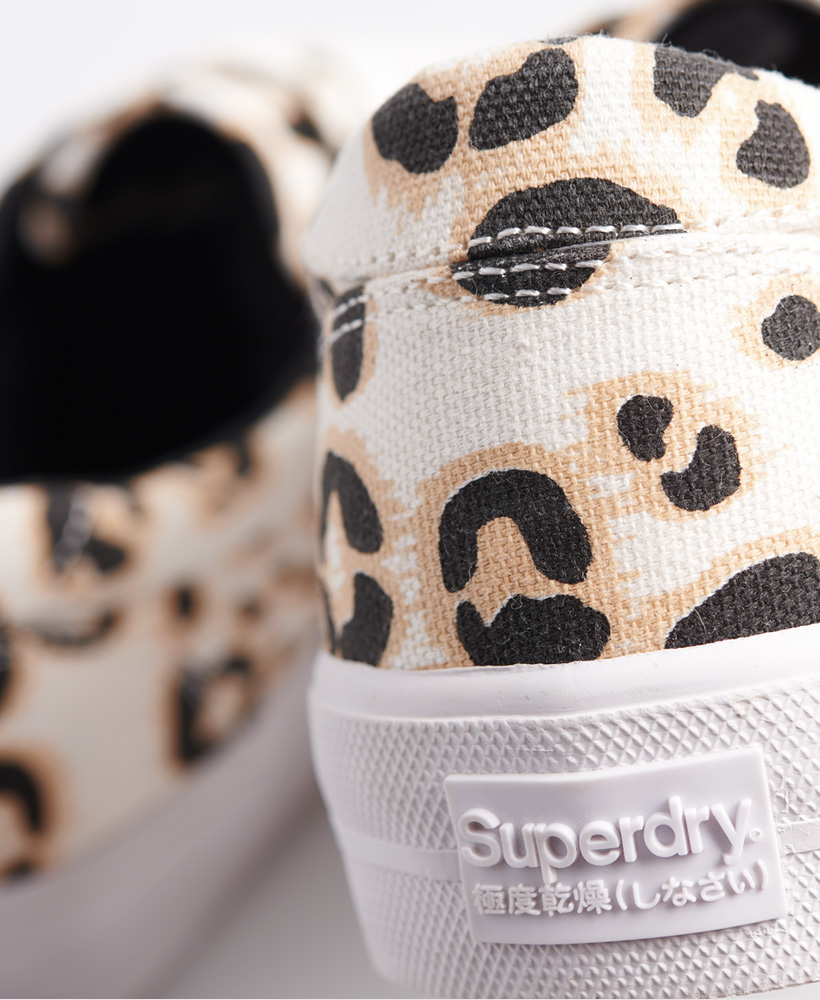 superdry leopard print trainers