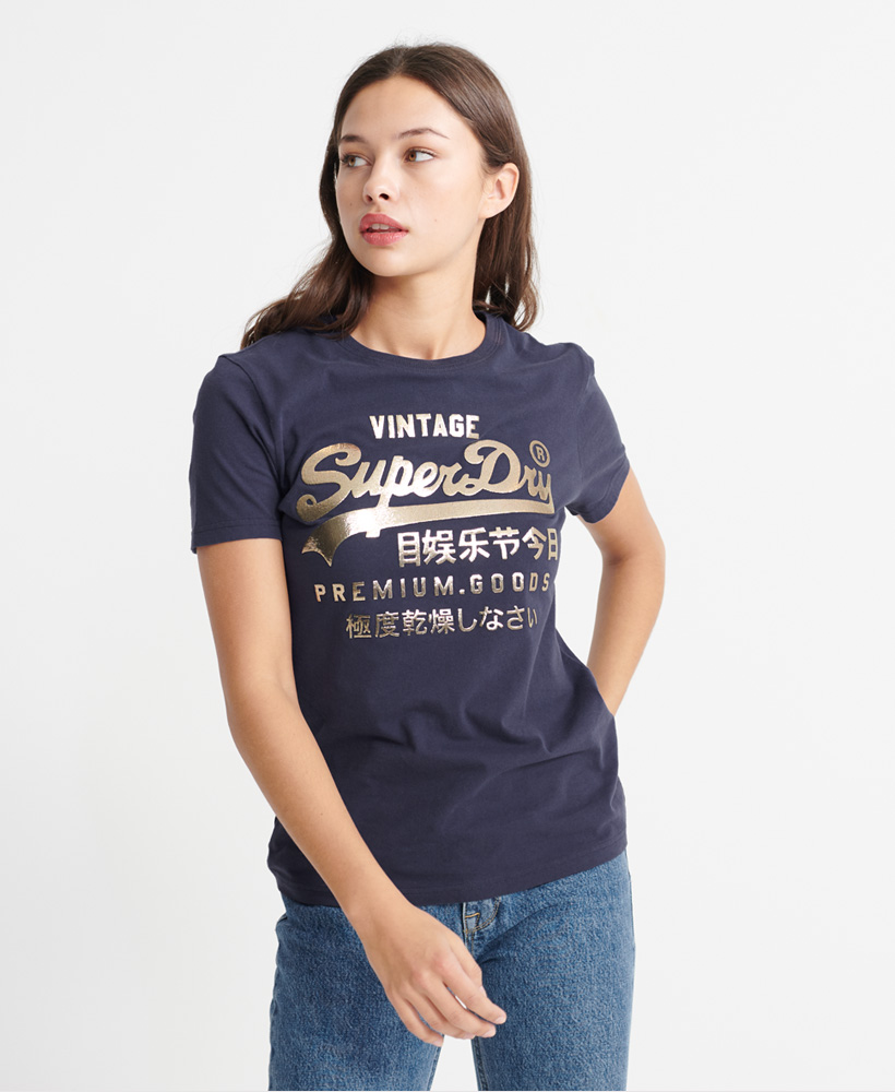 Donna T-Shirt Metallizzata Premium Goods