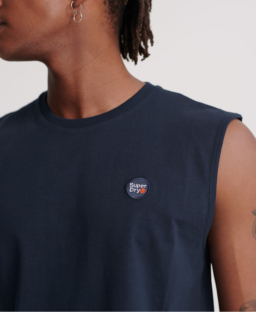 Superdry Hombre Camiseta Extragrande De Algodón Orgánico Sin Mangas  Collective | eBay