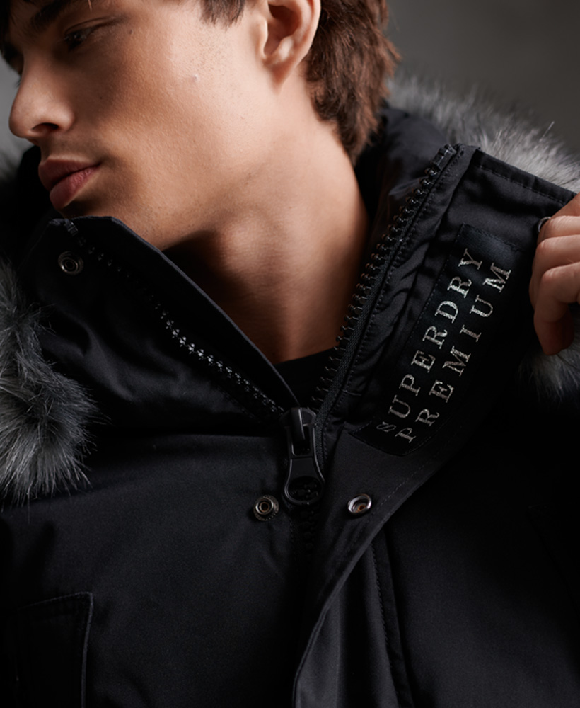 superdry premium ultimate down parka coat