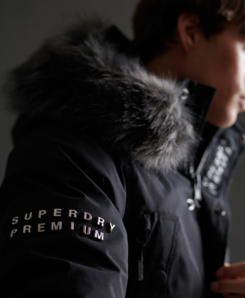 superdry premium ultimate down parka coat