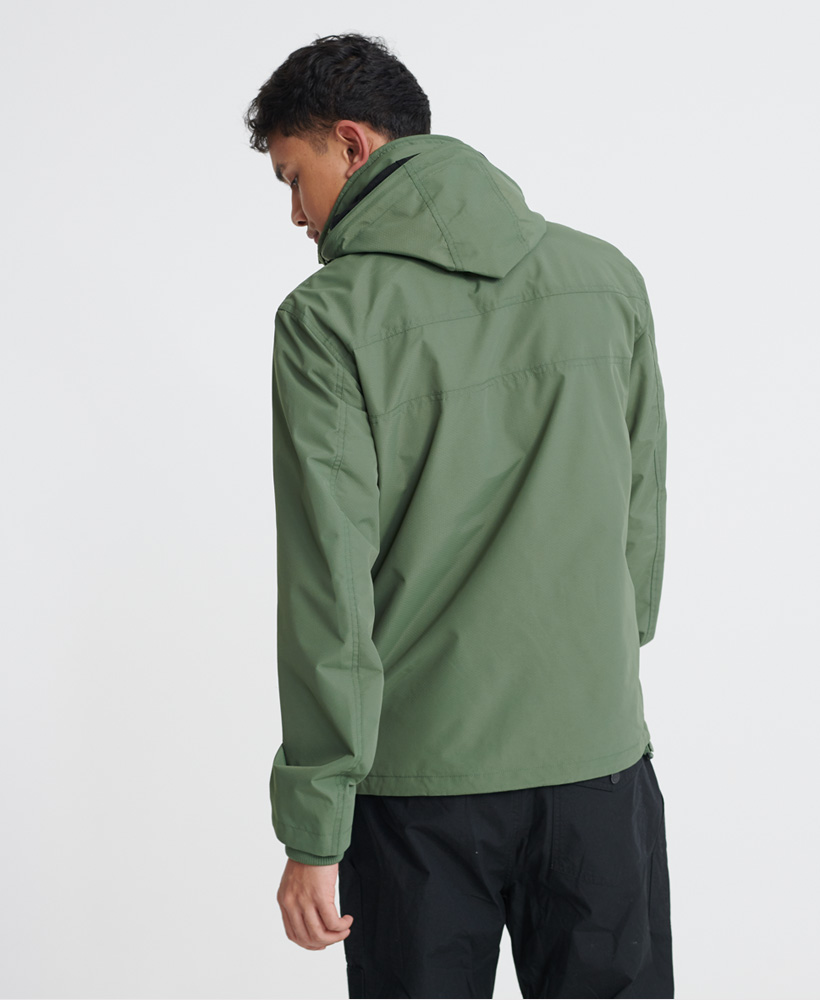tech hood pop zip windcheater