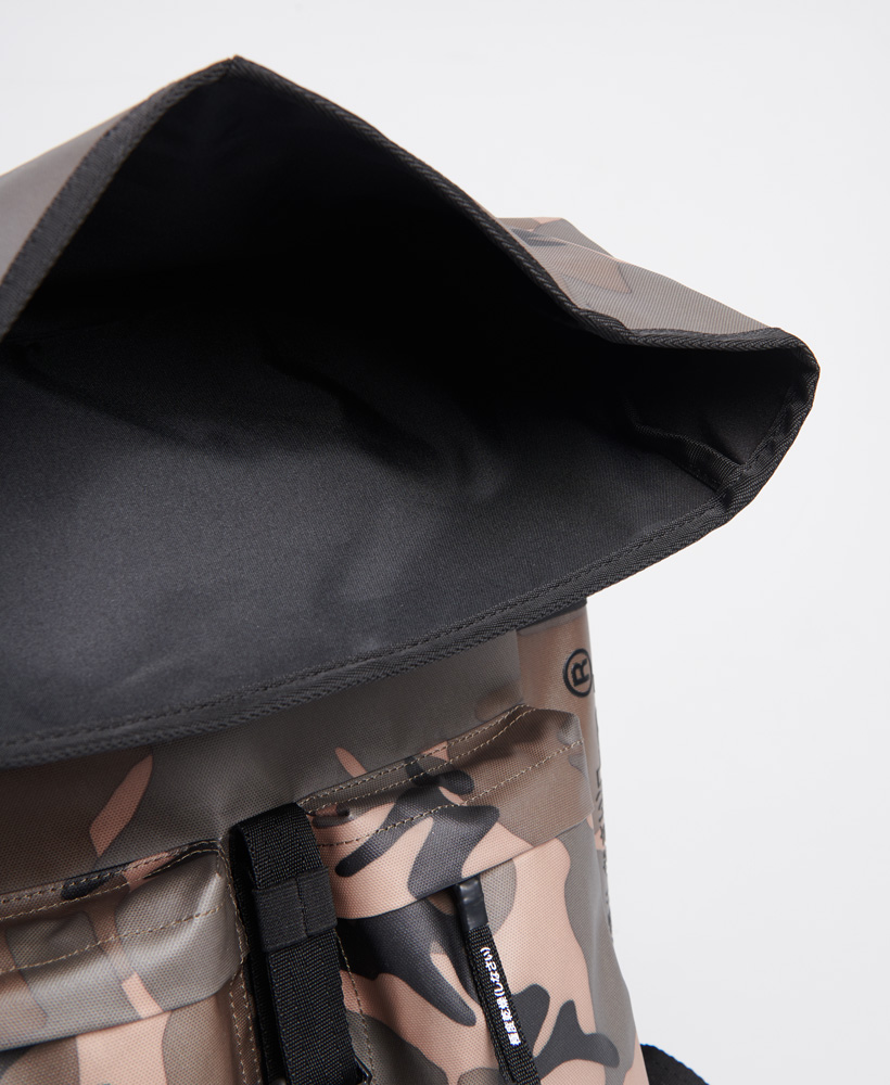 superdry roll top tarp backpack