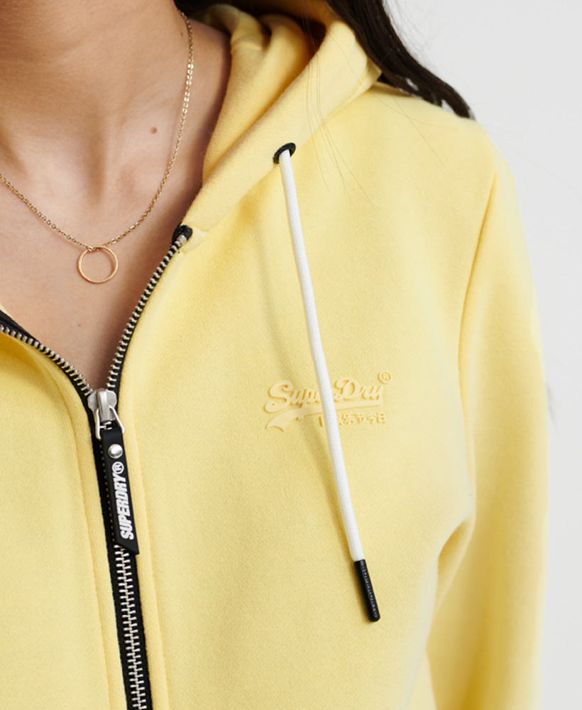 orange label elite loopback zip hoodie