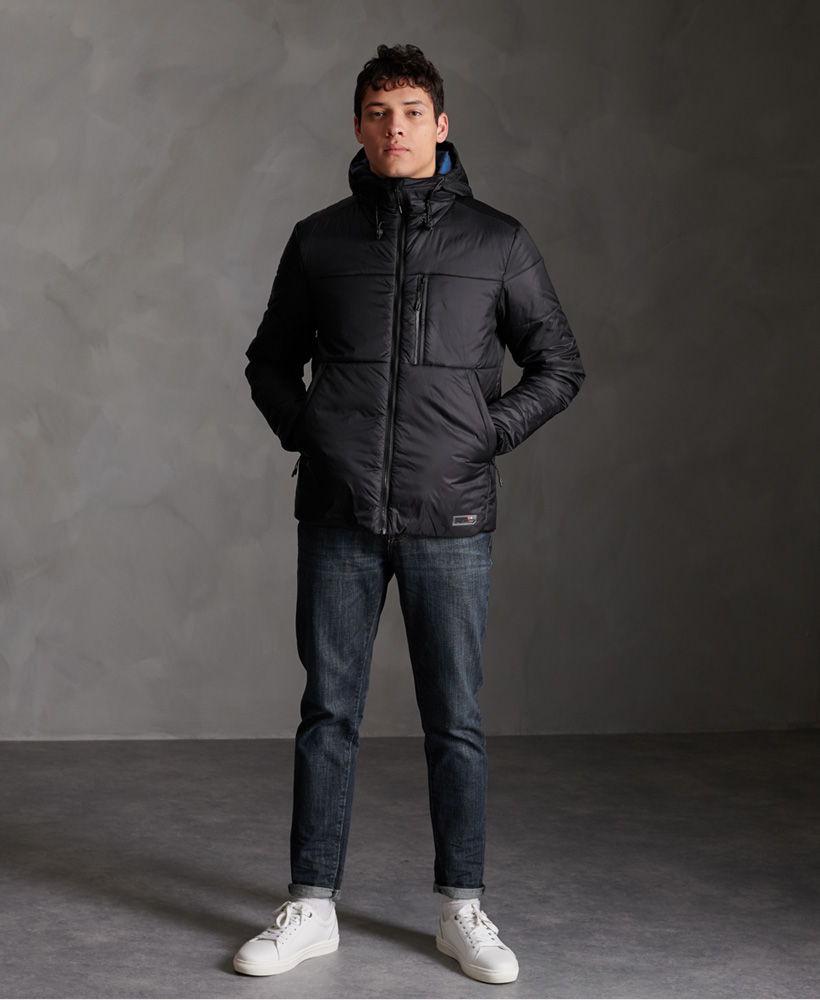 superdry mens packaway hooded jacket