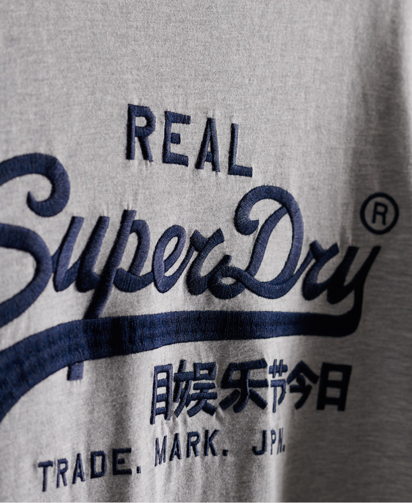 Superdry Mens Vintage Logo Mono Embroidered T-Shirt | eBay