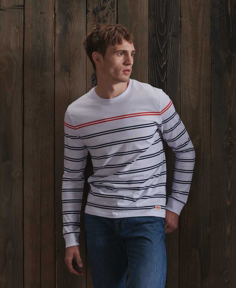 Maglia Breton A Maniche Lunghe In Biologico uomo cotone