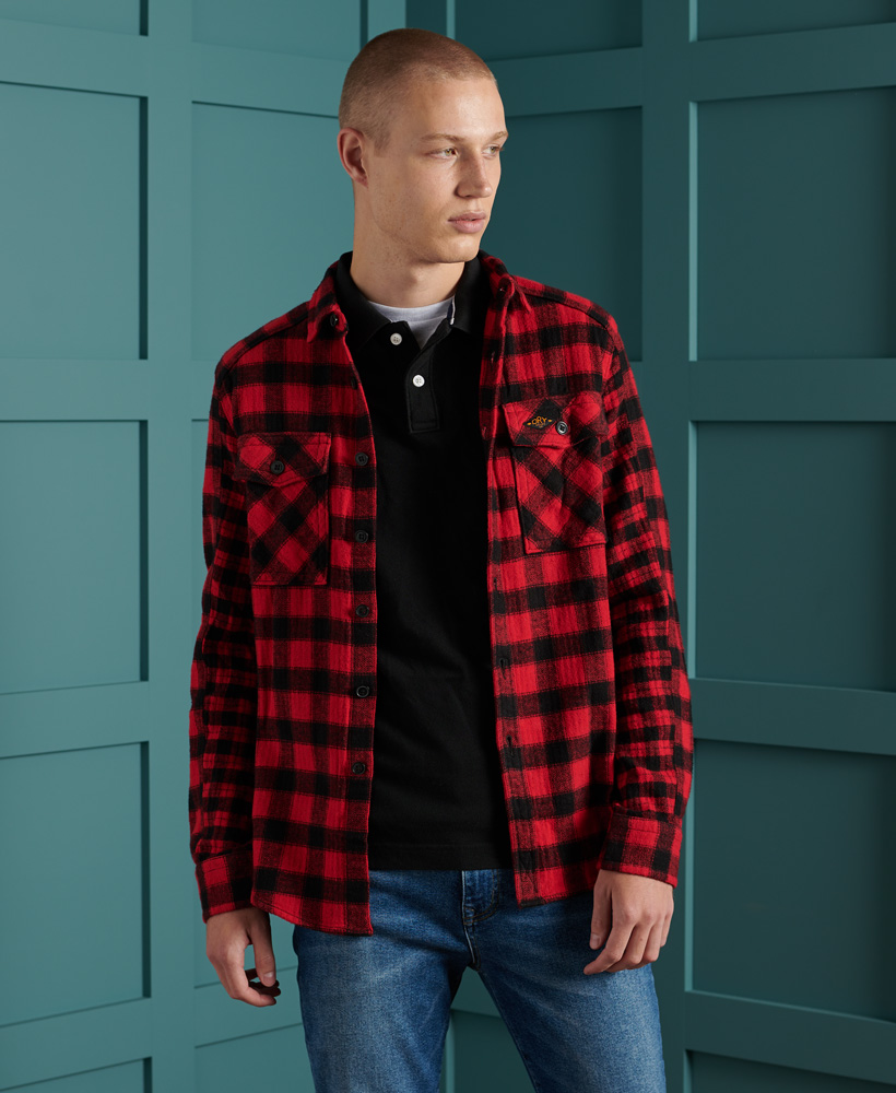 superdry flannel jacket