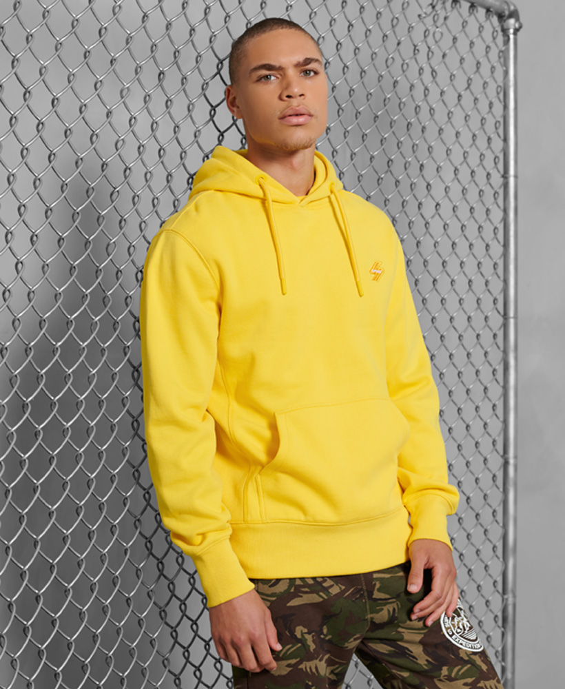 superdry yellow hoodie mens