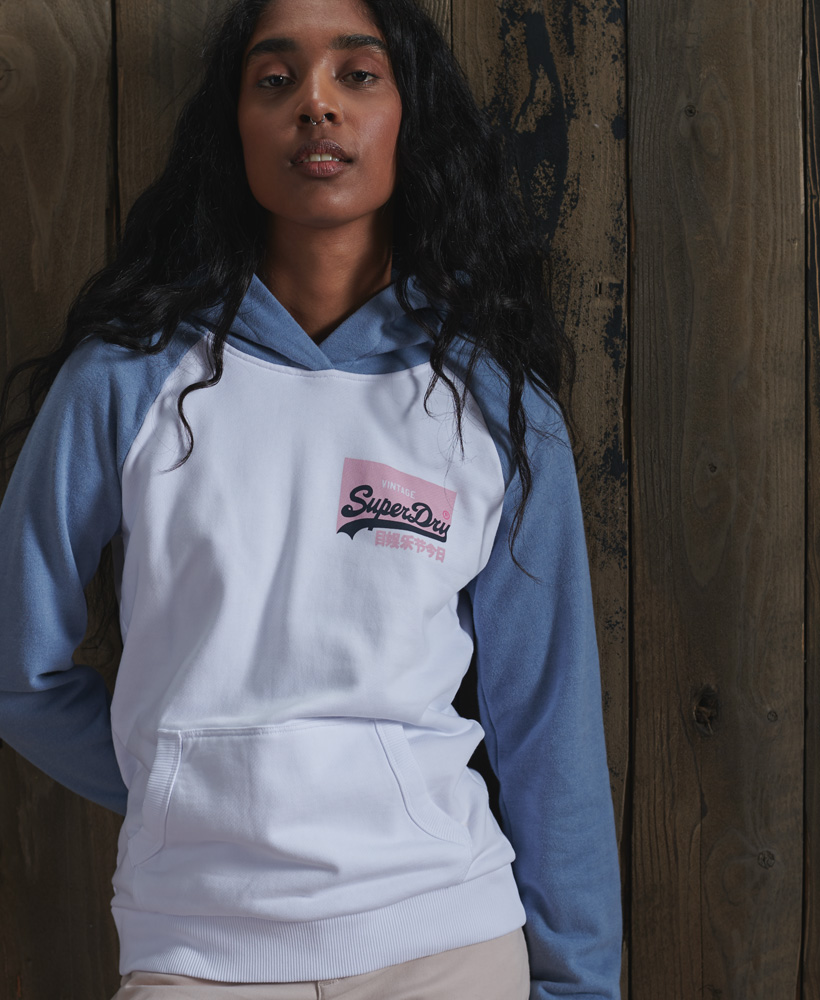 Felpa Stile Baseball In Biologico Color Pastello Con Capp donna cotone