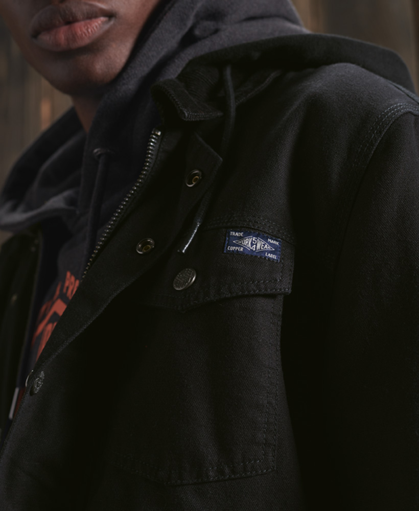 superdry hooded hacienda trucker jacket