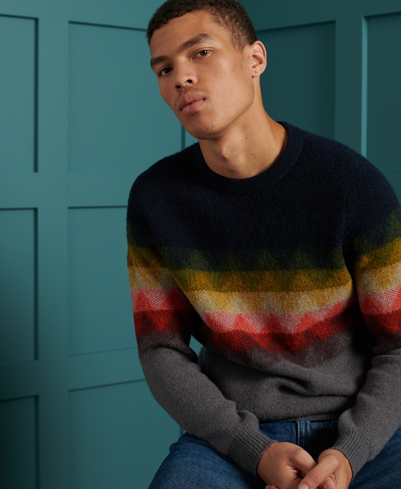 harlo zig zag crew jumper