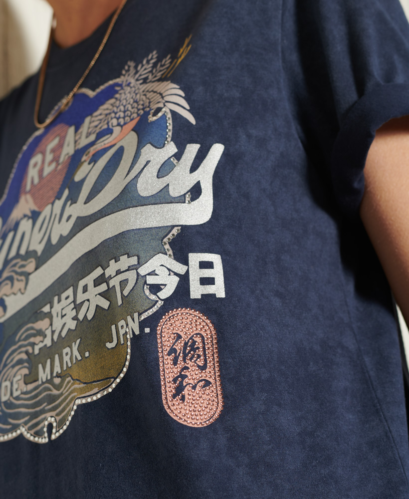Miniaturansicht 18  - Superdry Damen Vintage Logo Itago T-Shirt