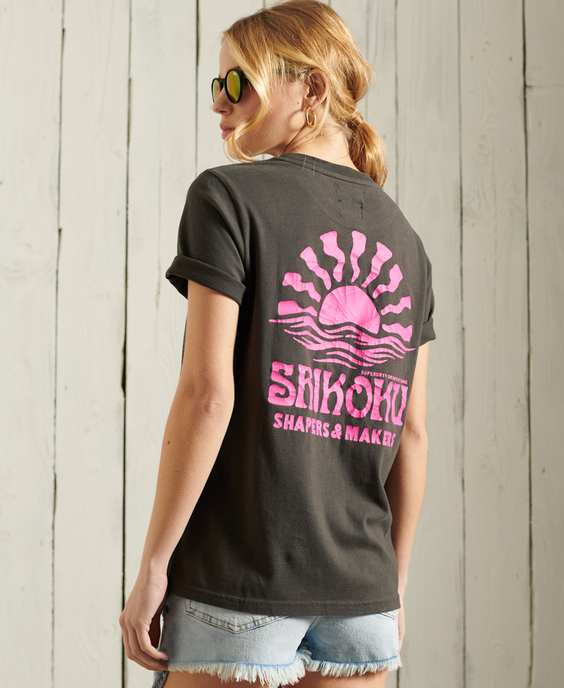 womens surf graphic tees