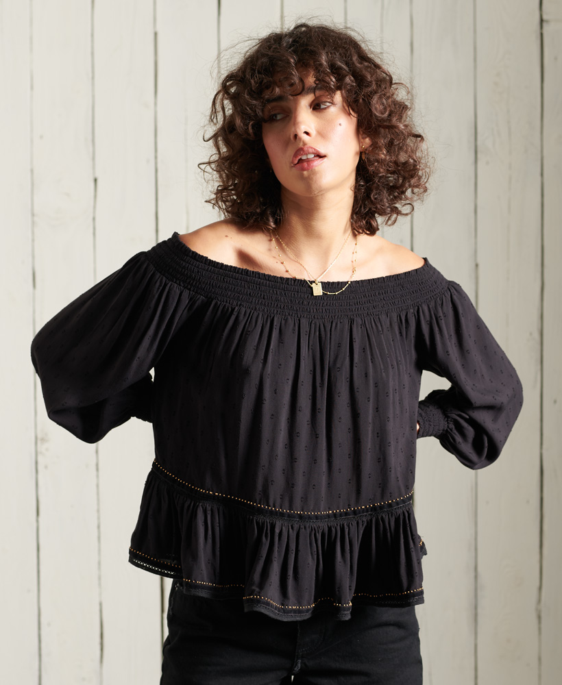 Superdry Womens Ameera Off The Shoulder Top - Picture 7 of 38