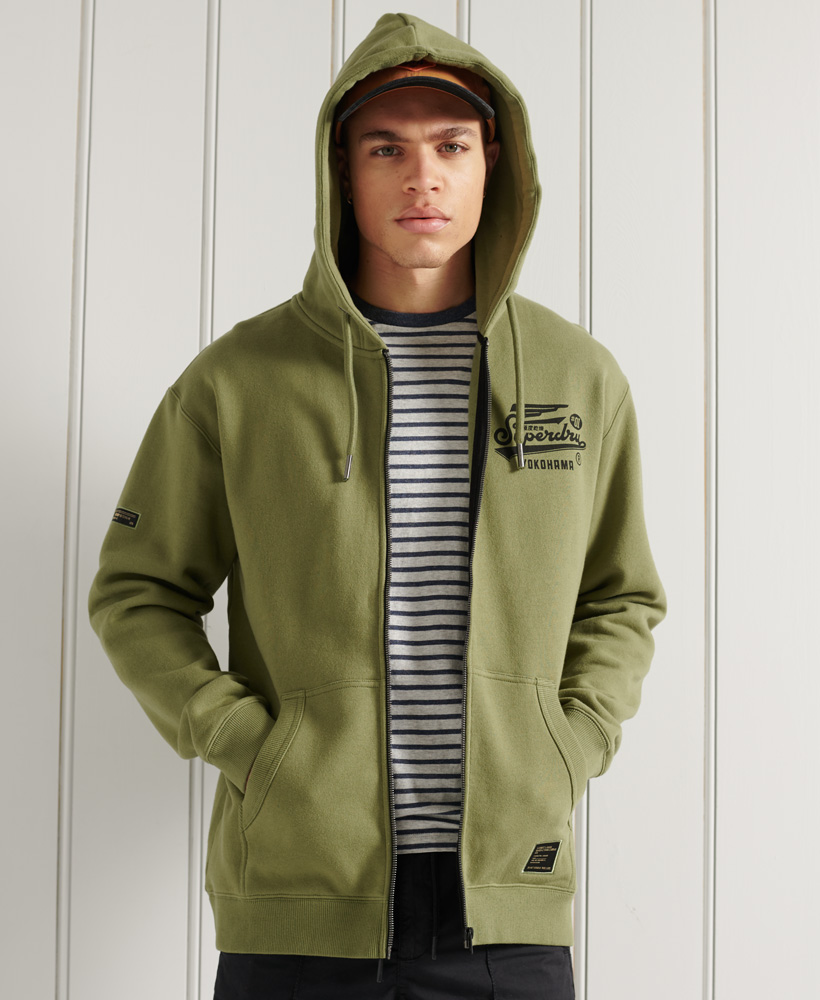 Superdry Military Graphic Hood Sweat à Capuche Homme 