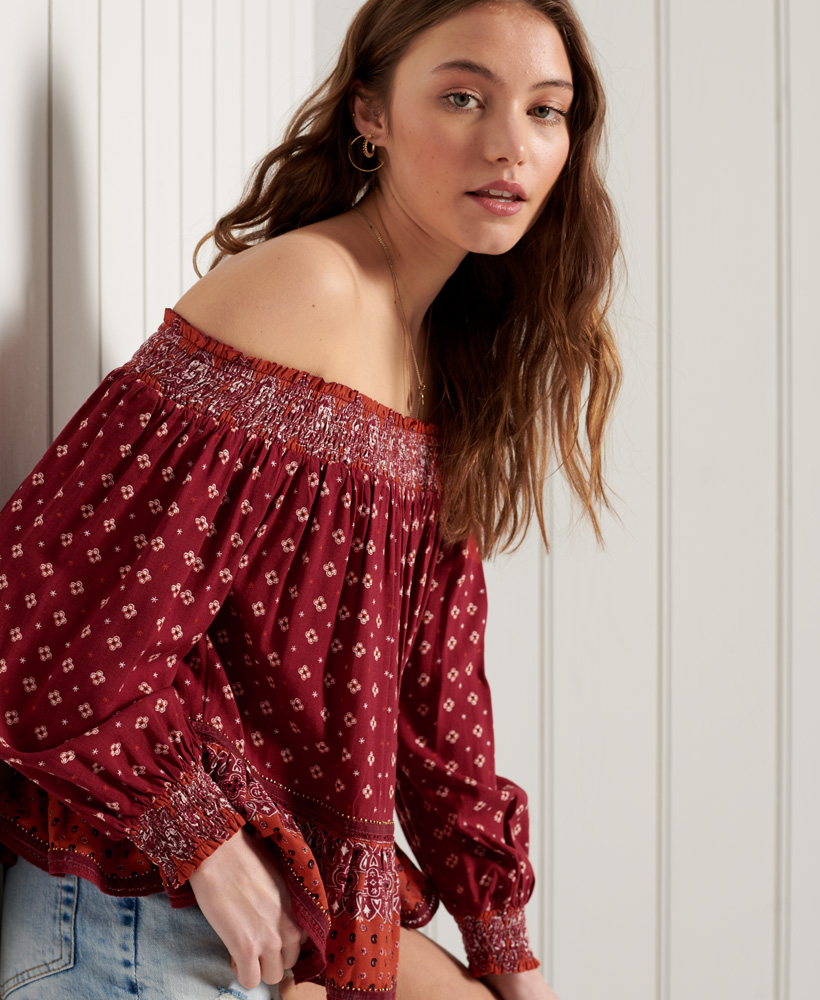 Superdry Womens Ameera Off The Shoulder Top - Picture 24 of 38