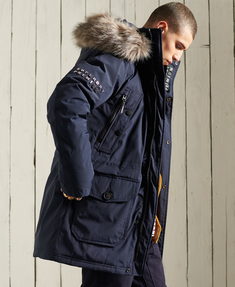 superdry premium ultimate down parka coat