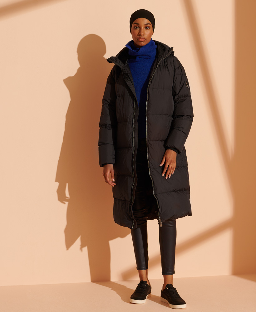 superdry city longline coat