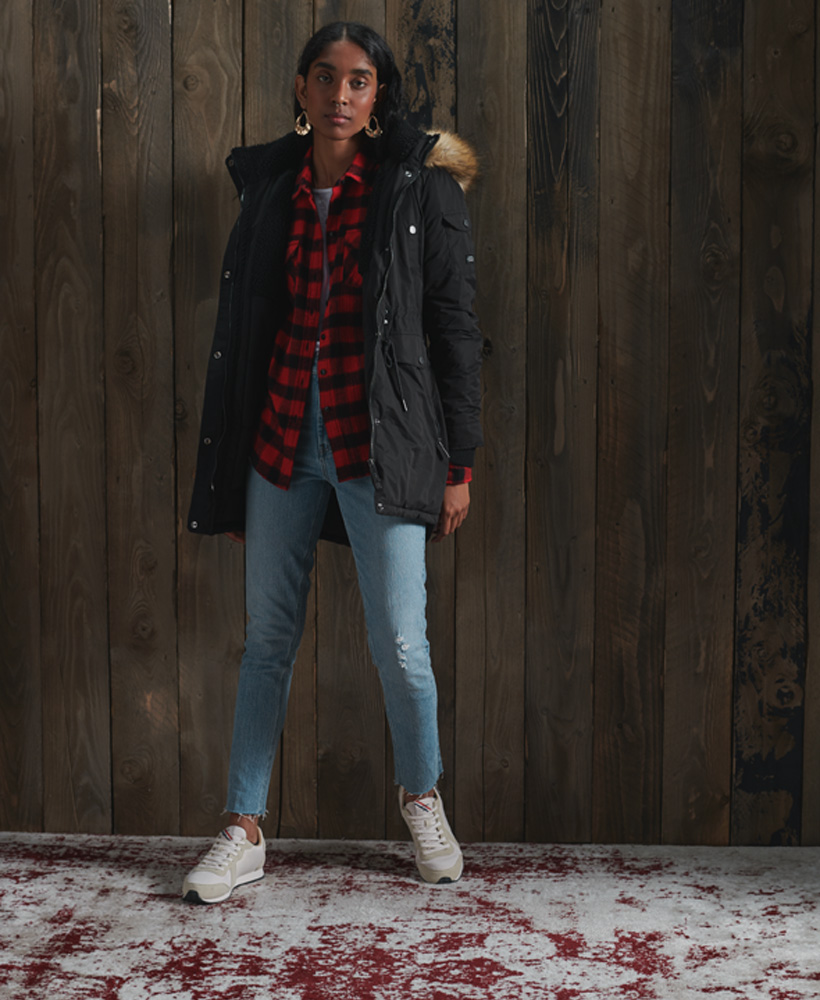 Superdry Womens Nadare Microfibre Parka 