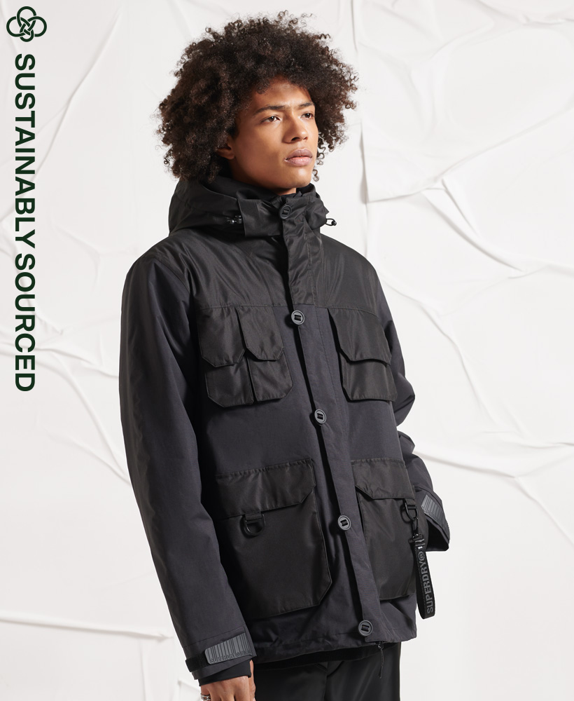 Superdry Men's Unisex Yacht Club Freestyle Jacket Black Size: M/L