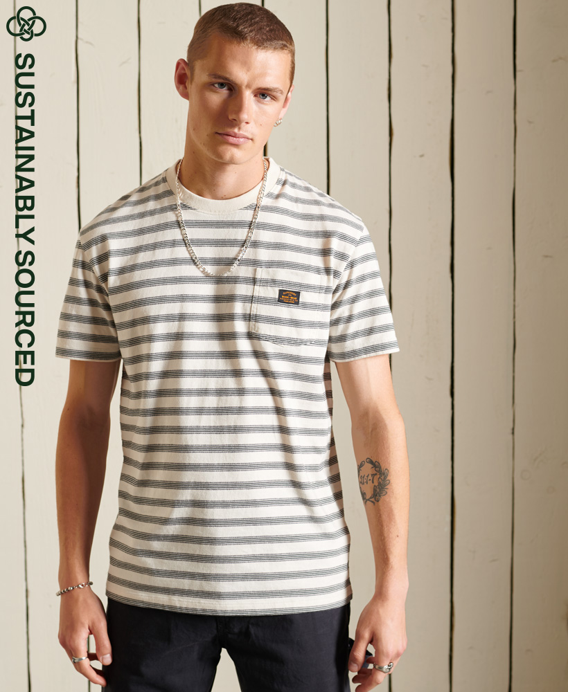 superdry mens striped t shirt